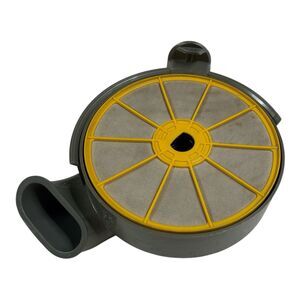 Dyson DC07 Post Motor HEPA Filter Cover Housing Gray Yellow OEM No Filter